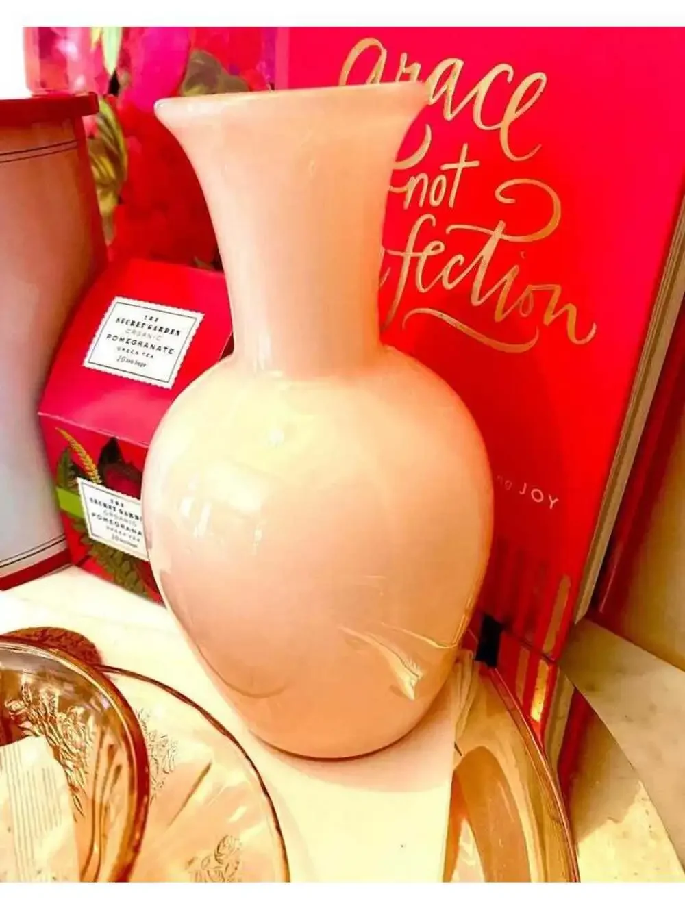 Vintage cased art glass vase